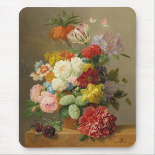 Stillleben mit Rose und Peonies - Bloemers A. Mousepad