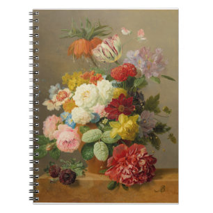 Stillleben mit Rose und Peonies - Bloemers A. Notizblock
