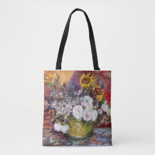 Stillleben mit Rose und Sonnenblumen - Van Gogh