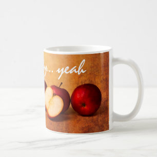 Stillleben mit roten Äpfeln Tasse