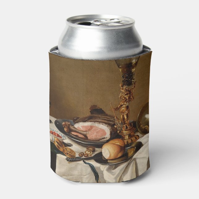 Stillleben mit Schinken, Büchern und Zierschiffen Dosenkühler (Kanne Vorderseite)