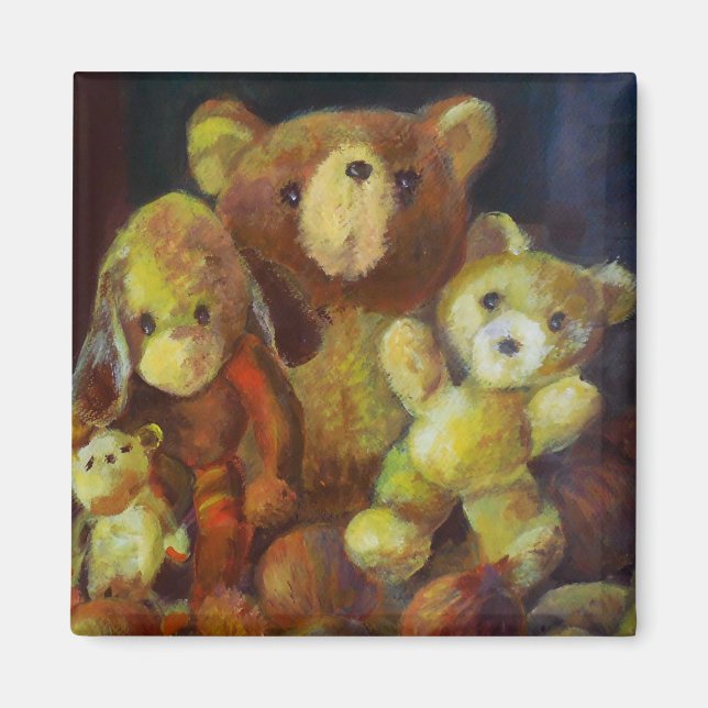 Stillleben mit Teddy Bears Magnet (Vorne)