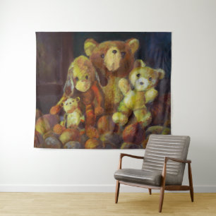 Stillleben mit Teddy Bears Wandteppich