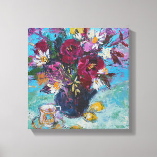 Stillleben mit Tee-Schale 2013 Leinwanddruck