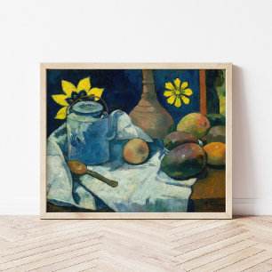 Stillleben mit Teekanne und Obst   Paul Gauguin Poster