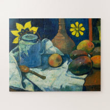 Stillleben mit Teekanne und Obst, Paul Gauguin