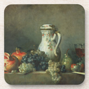 Stillleben mit Trauben und Granatäpfeln, 1763 (Ö Untersetzer