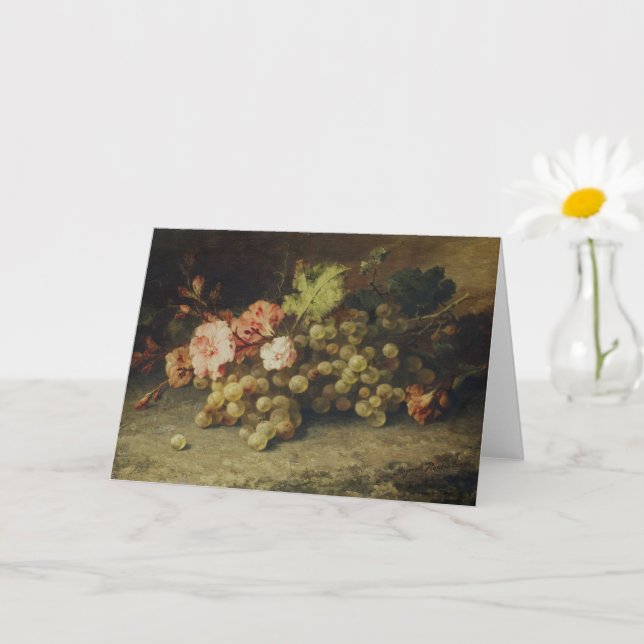 Stillleben mit Trauben von Margaretha Roosenboom Karte (Kleine Pflanze)