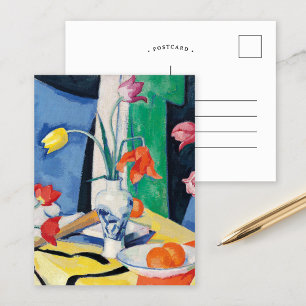 Stillleben mit Tulips   Samuel John Peploe Postkarte