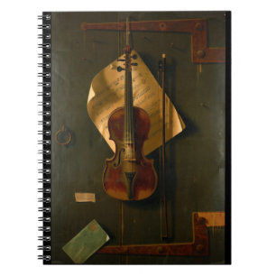 Stillleben mit Violine Notizblock