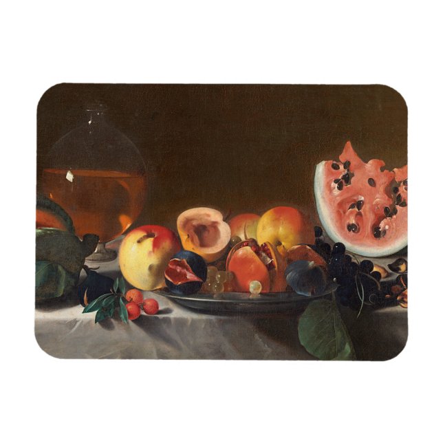 Stillleben mit Wassermelonen und Karaffe Magnet (Horizontal)