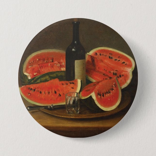 Stillleben mit Wassermelonen (von Constantin Stahi Button (Vorderseite)