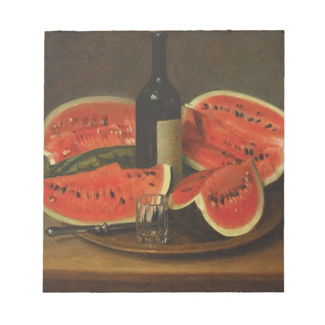 Stillleben mit Wassermelonen (von Constantin Stahi Notizblock (Vorderseite)
