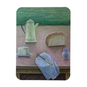 Stillleben mit Wensleydale Käse 2013 Magnet