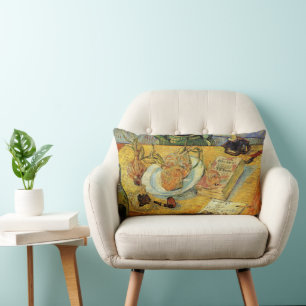 Stillleben mit Zeichenbrett von Vincent van Gogh Lendenkissen