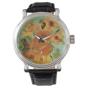 Stillleben mit zwölf Sonnenblumen von Vincent van Armbanduhr