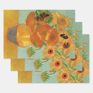 Stillleben mit zwölf Sonnenblumen von Vincent van  Geschenkpapier Set