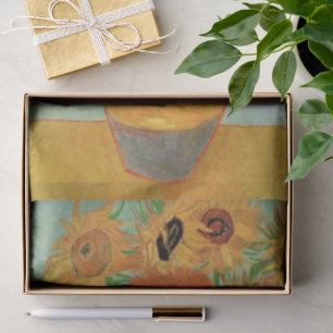 Stillleben mit zwölf Sonnenblumen von Vincent van  Seidenpapier