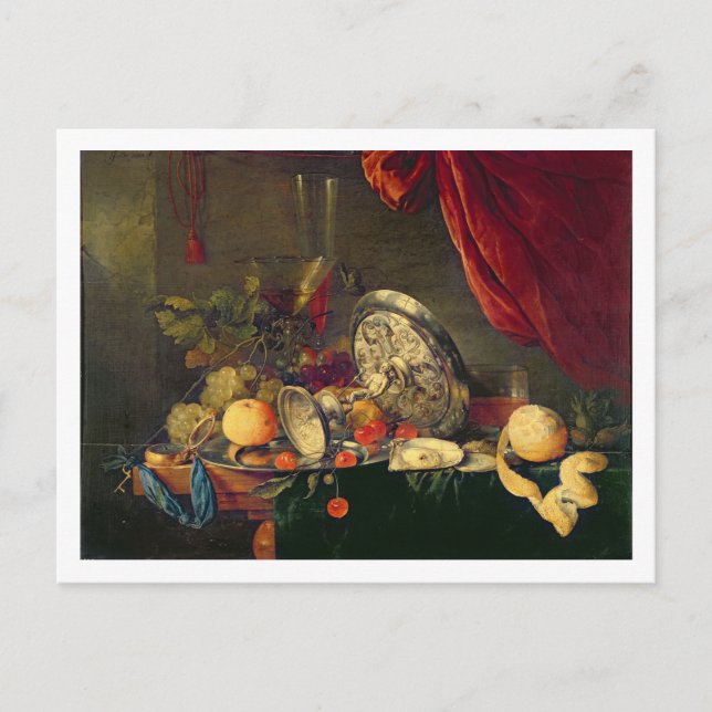 Stillleben (Öl auf Platte) Postkarte (Vorderseite)
