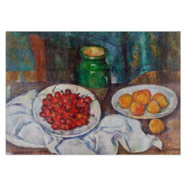 Stillleben Pauls Cezanne mit Kirschen und Schneidebrett