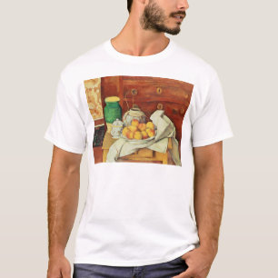 Stillleben Pauls Cezanne   mit Kommode, T-Shirt