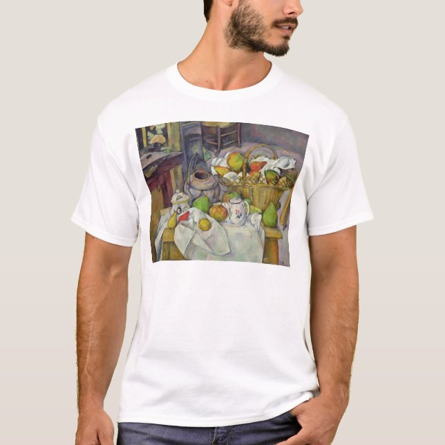 Stillleben Pauls Cezanne | mit Korb, 1888-90 T-Shirt (Vorderseite)