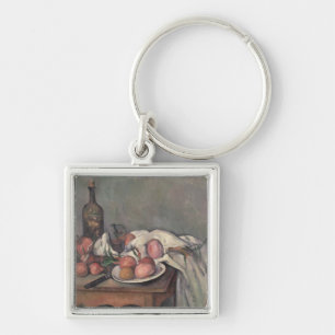 Stillleben Pauls Cezanne   mit Zwiebeln, c.1895 Schlüsselanhänger