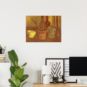 Stillleben Pinsel in einem Topf Vincent van Gogh Poster