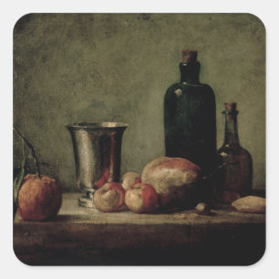 Stillleben Quadratischer Aufkleber