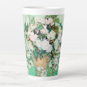 Stillleben Rose in einer Vase von Vincent van Gogh Milchtasse