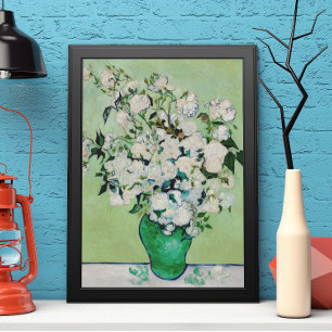 Stillleben Rose in einer Vase von Vincent van Gogh Poster