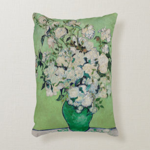 Stillleben Rosen in einer Vase von Vincent van Gog Dekokissen