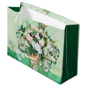 Stillleben Rosen in einer Vase von Vincent van Gog Große Geschenktüte