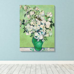 Stillleben Rosen in einer Vase von Vincent van Gog Leinwanddruck