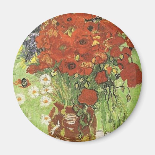 Stillleben - Rote Mohnblumen und Morden Magnet (Vorne)