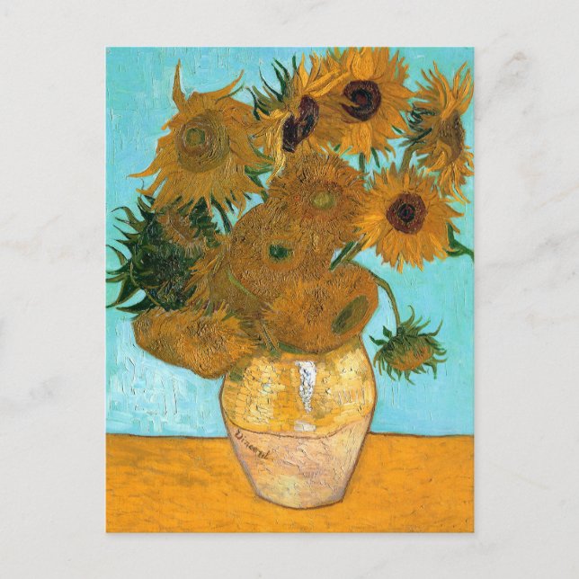 Stillleben: Sonnenblumen - Vincent van Gogh Postkarte (Vorderseite)