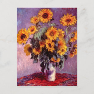 Stillleben: Sonnenblumen von Claude Monet Postkarte