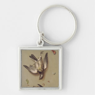 Stillleben toten Vögel und der Kirschen, 1712 Schlüsselanhänger