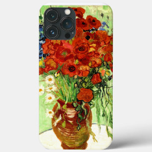 Stillleben, Vase mit Gänseblümchen und Mohnblumen Case-Mate iPhone Hülle