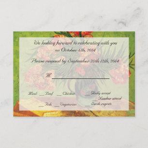 Stillleben-Vase mit Oleandern und Büchern, Van Gog Einladung