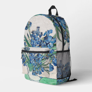 Stillleben-Vase mit Schwertlilien von Vincent van Bedruckter Rucksack