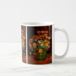Stillleben-Vase mit Zinnien von Vincent van Gogh Kaffeetasse