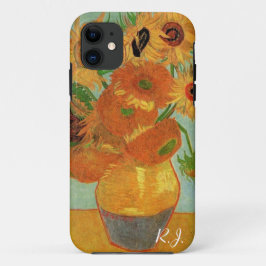 Stillleben Vase mit zwölf Sonnenblumen, van Gogh iPhone 11 Hülle