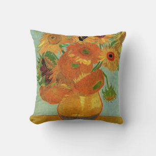 Stillleben Vase mit zwölf Sonnenblumen, van Gogh Kissen