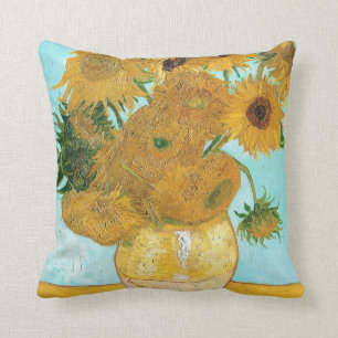 Stillleben - Vase mit zwölf Sonnenblumen Van Gogh Kissen