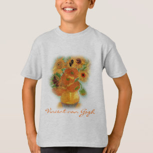 Stillleben - Vase mit zwölf Sonnenblumen, van Gogh T-Shirt