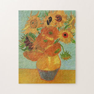 Stillleben - Vasen mit zwölf Sonnenblumen, van Gog Puzzle