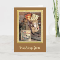 Stillleben-Vatertagskarte fischen