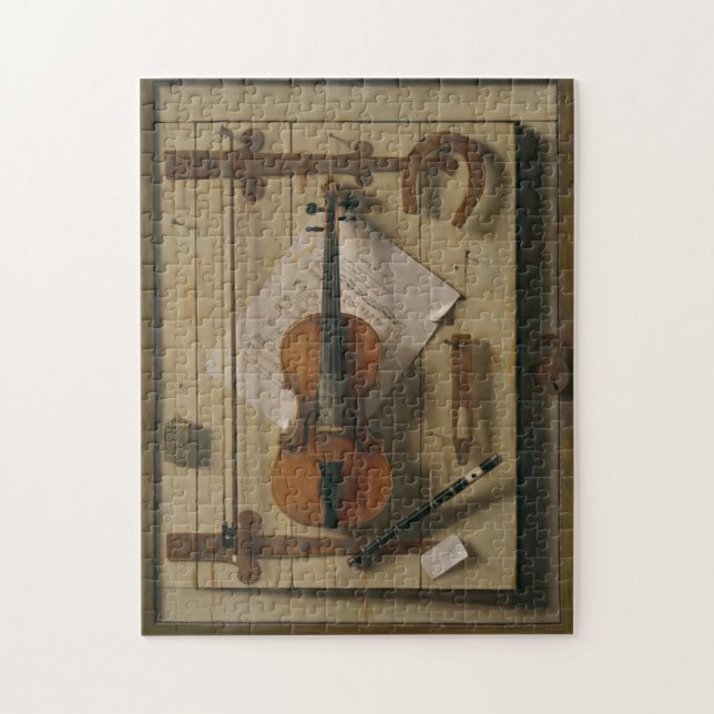 Stillleben, Violine und Musik Puzzle (Vertikal)