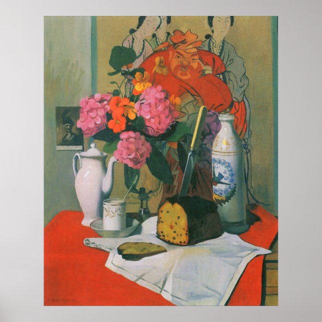Stillleben von Felix Vallotton Poster (Vorne)